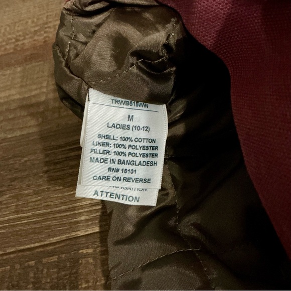 Ridgecut Women's Burgundy Bib Overalls Size Medium - Picture 12 of 14